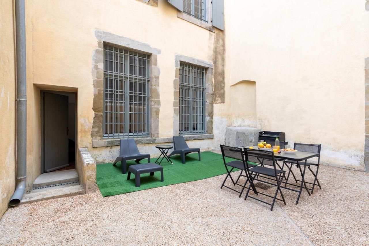 Superbe Appartement Avec Cour Dans La Bastide Carcassonne Exterior foto